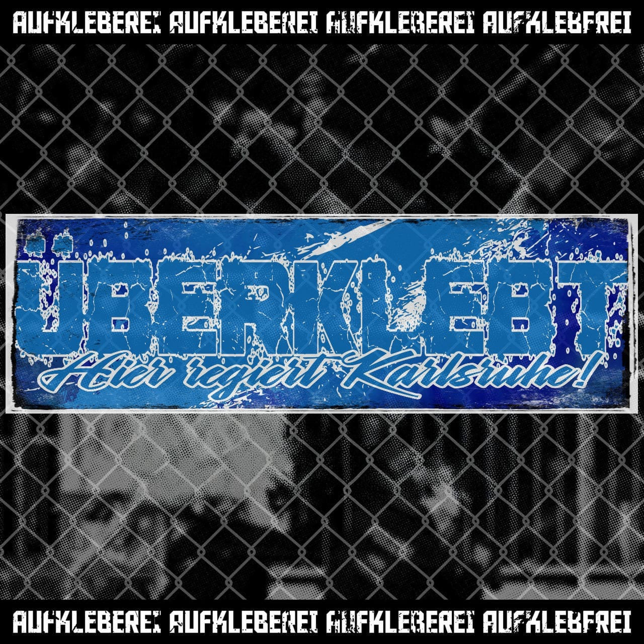 Sticker "Überklebt Karlsruhe" aus Österreich