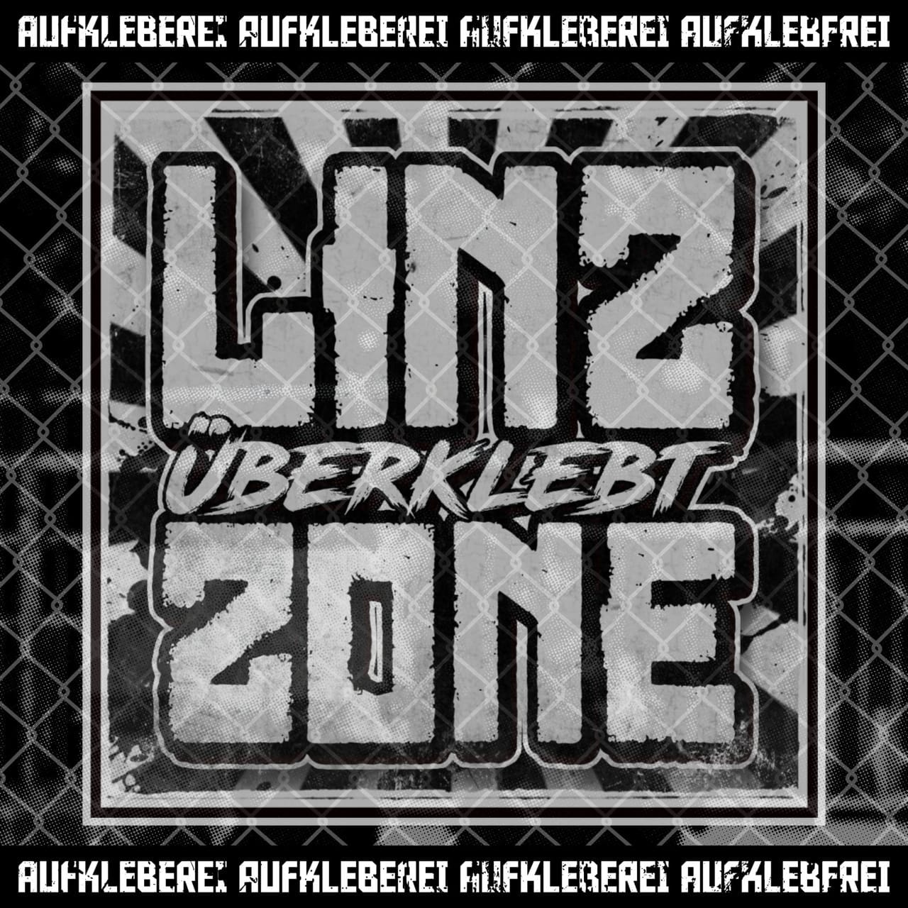 Sticker "Linz Zone überklebt"