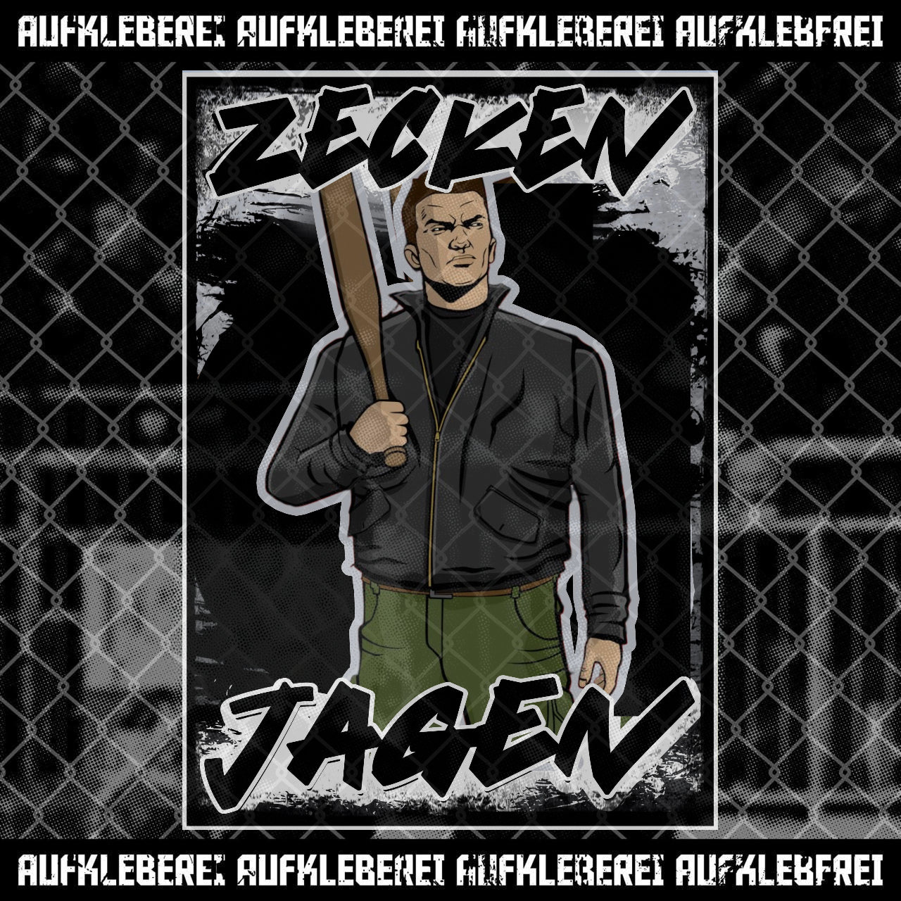 Sticker "Zecken Jagen" XL
