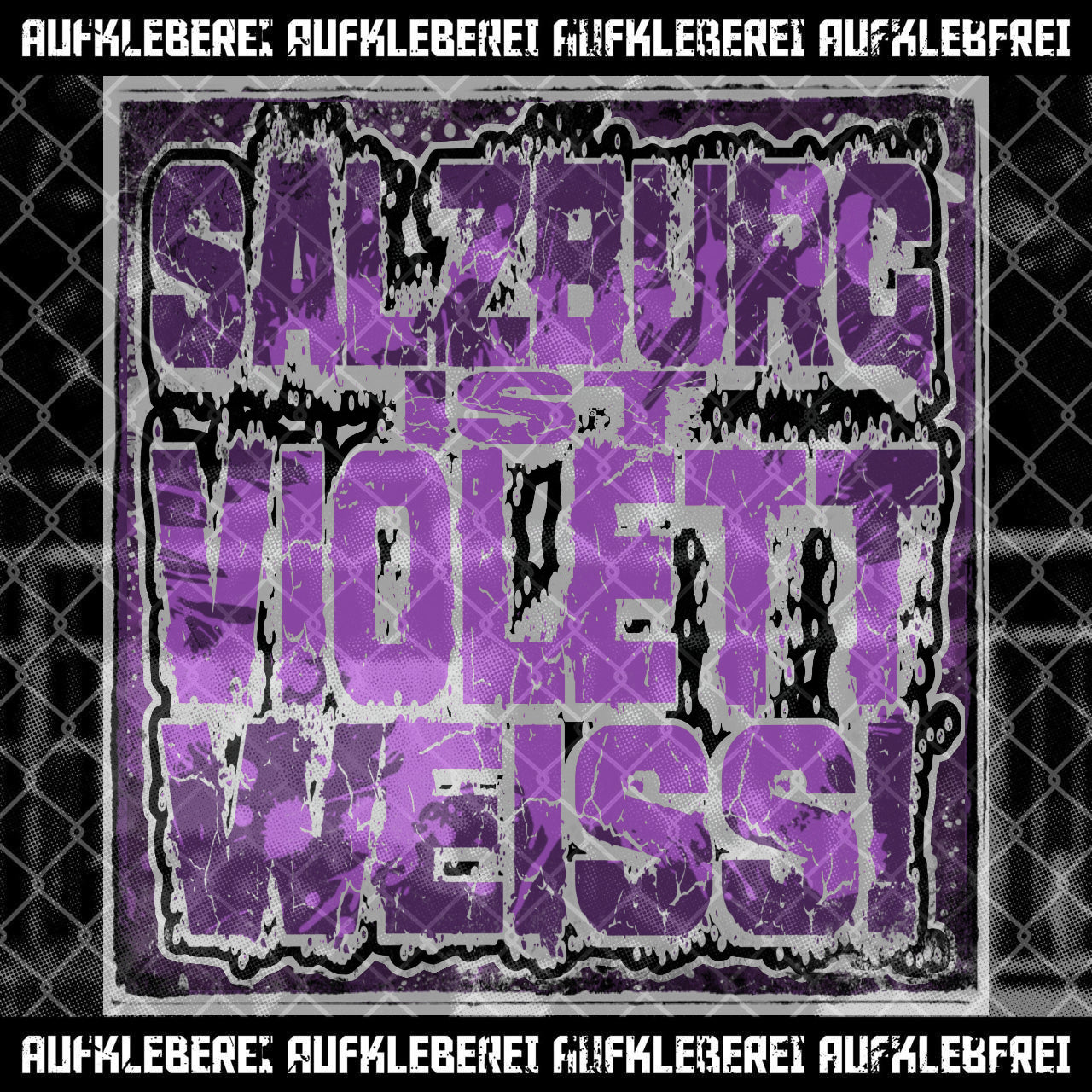 Autocollant « Salzbourg est violet et blanc »