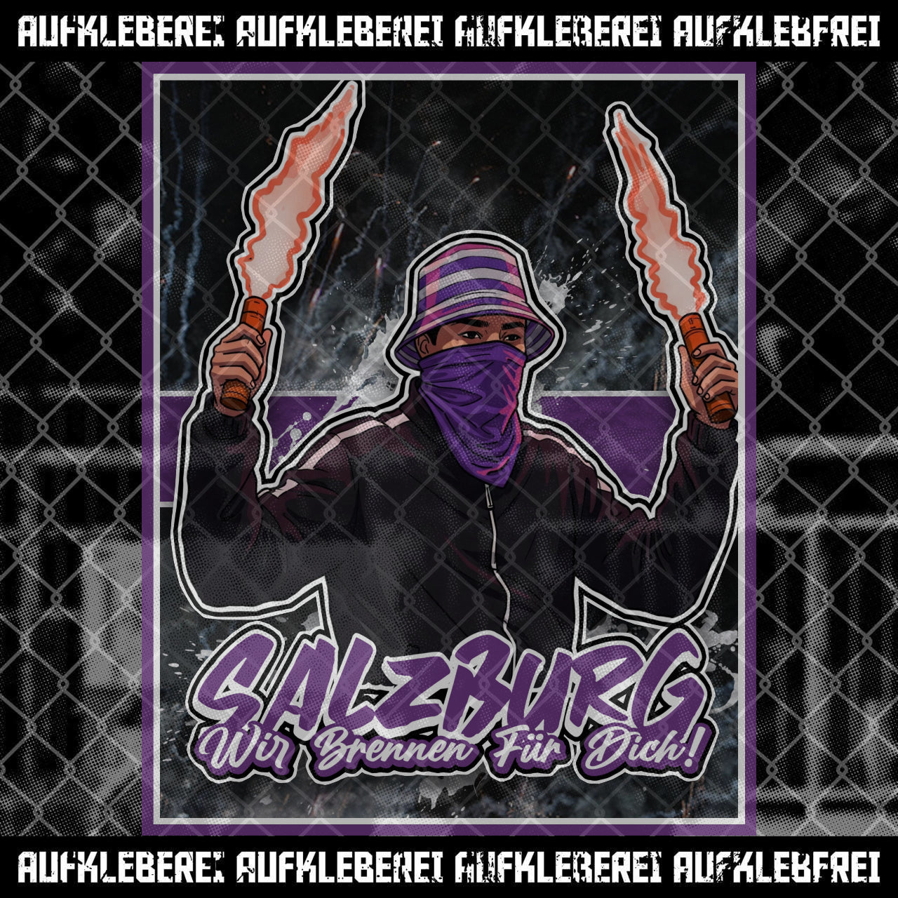 Autocollant « Salzbourg, nous brûlons pour toi ! »