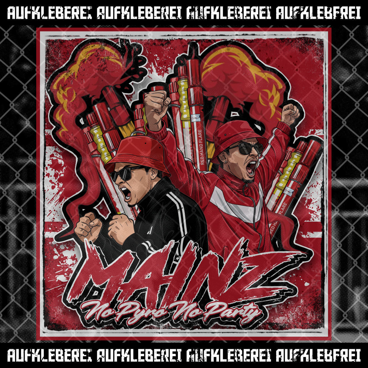 Sticker "Mainz No Pyro No Party"