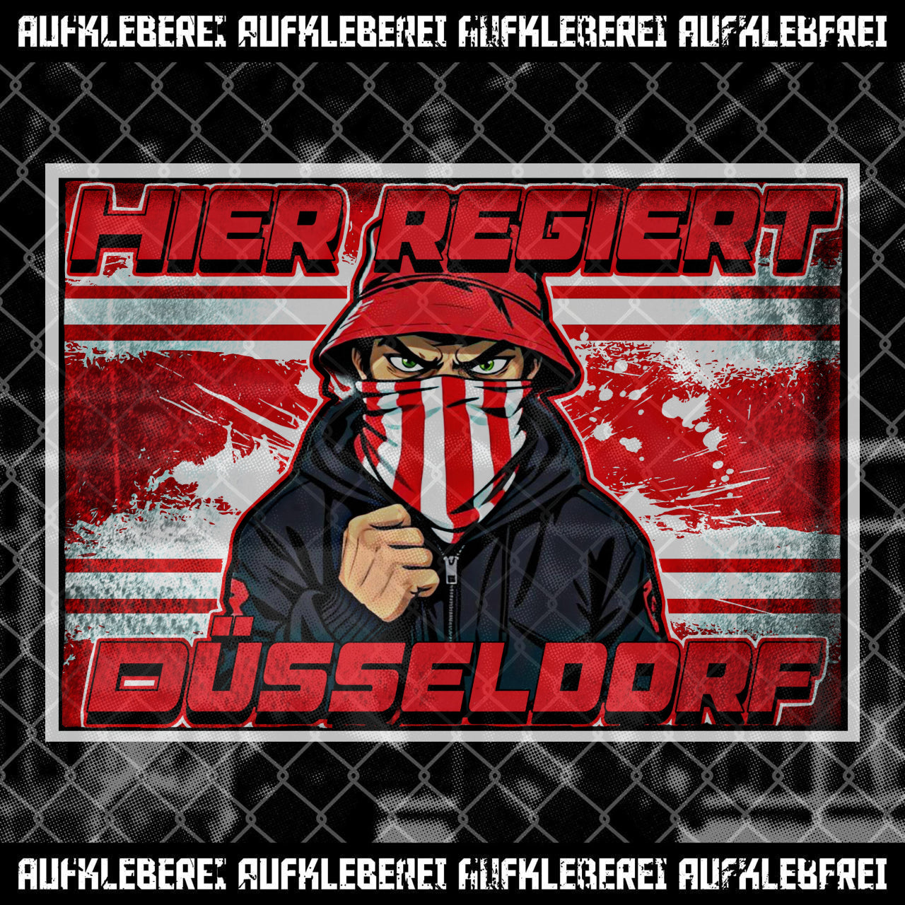 Sticker "Düsseldorf rules here"