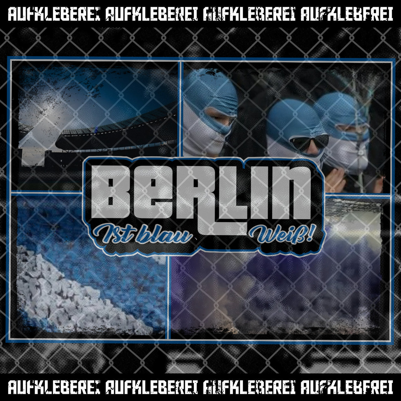 Sticker "Berlin ist blau weiß" XL