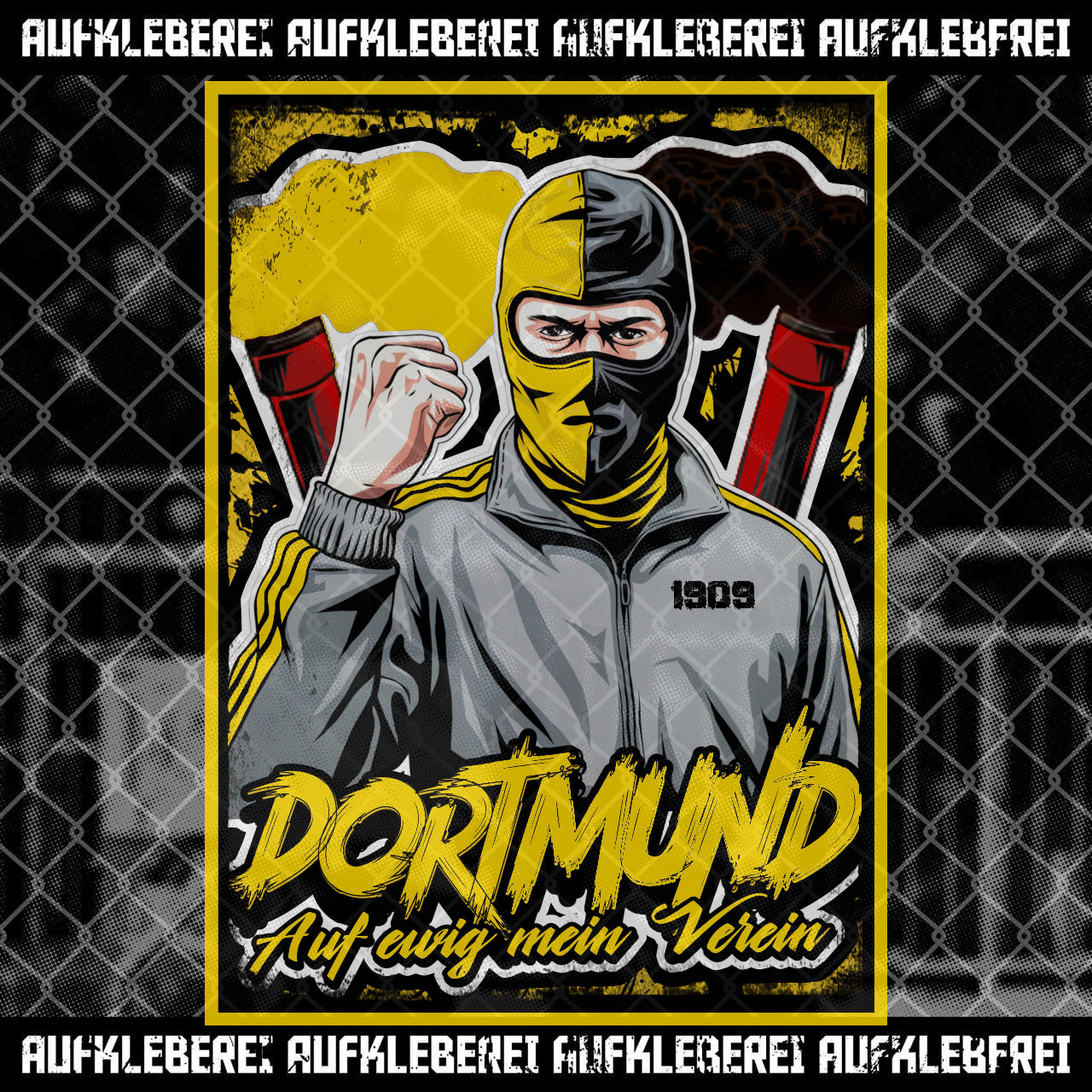 Sticker "Dortmund forever my club"