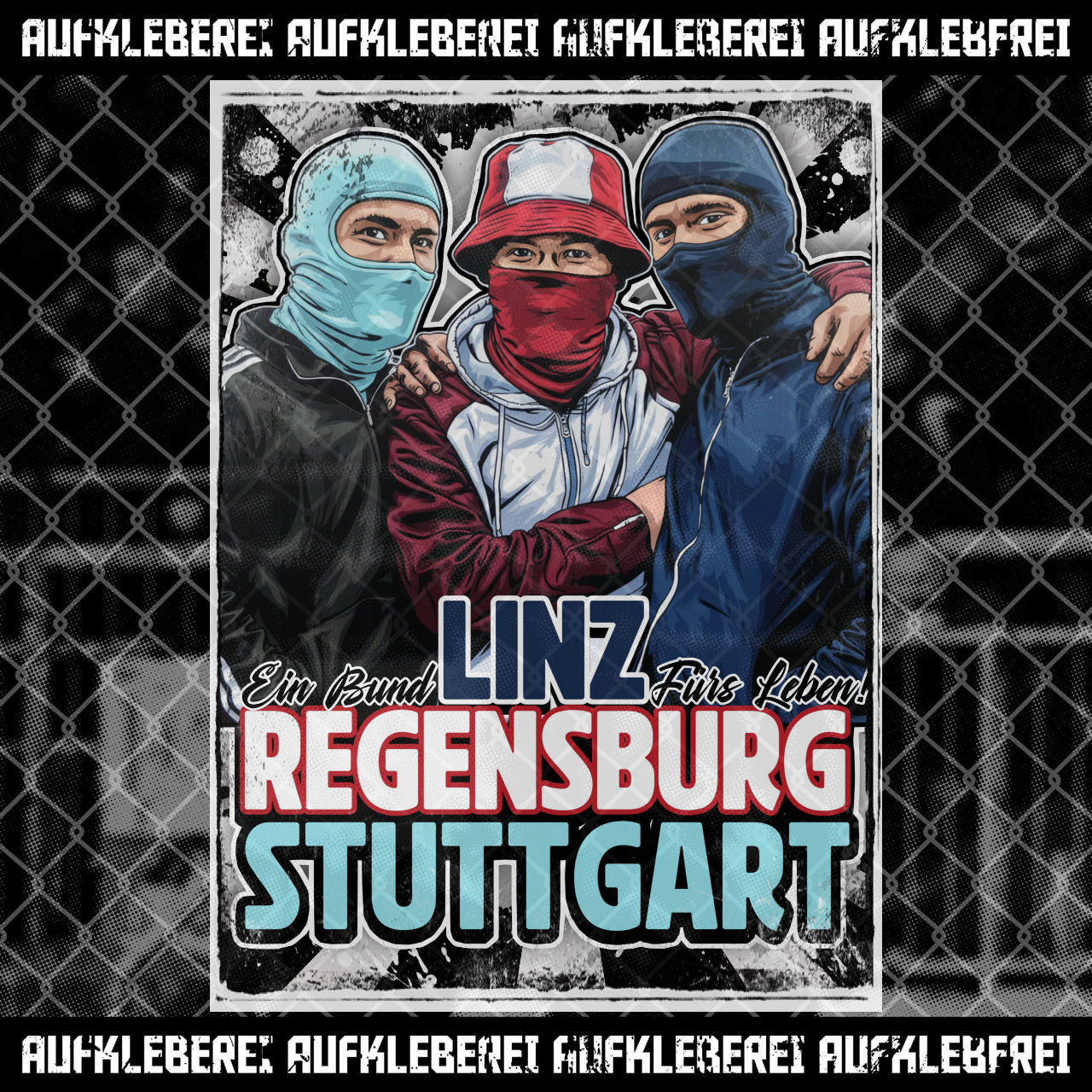 Sticker "Linz Regensburg & Stuttgart"