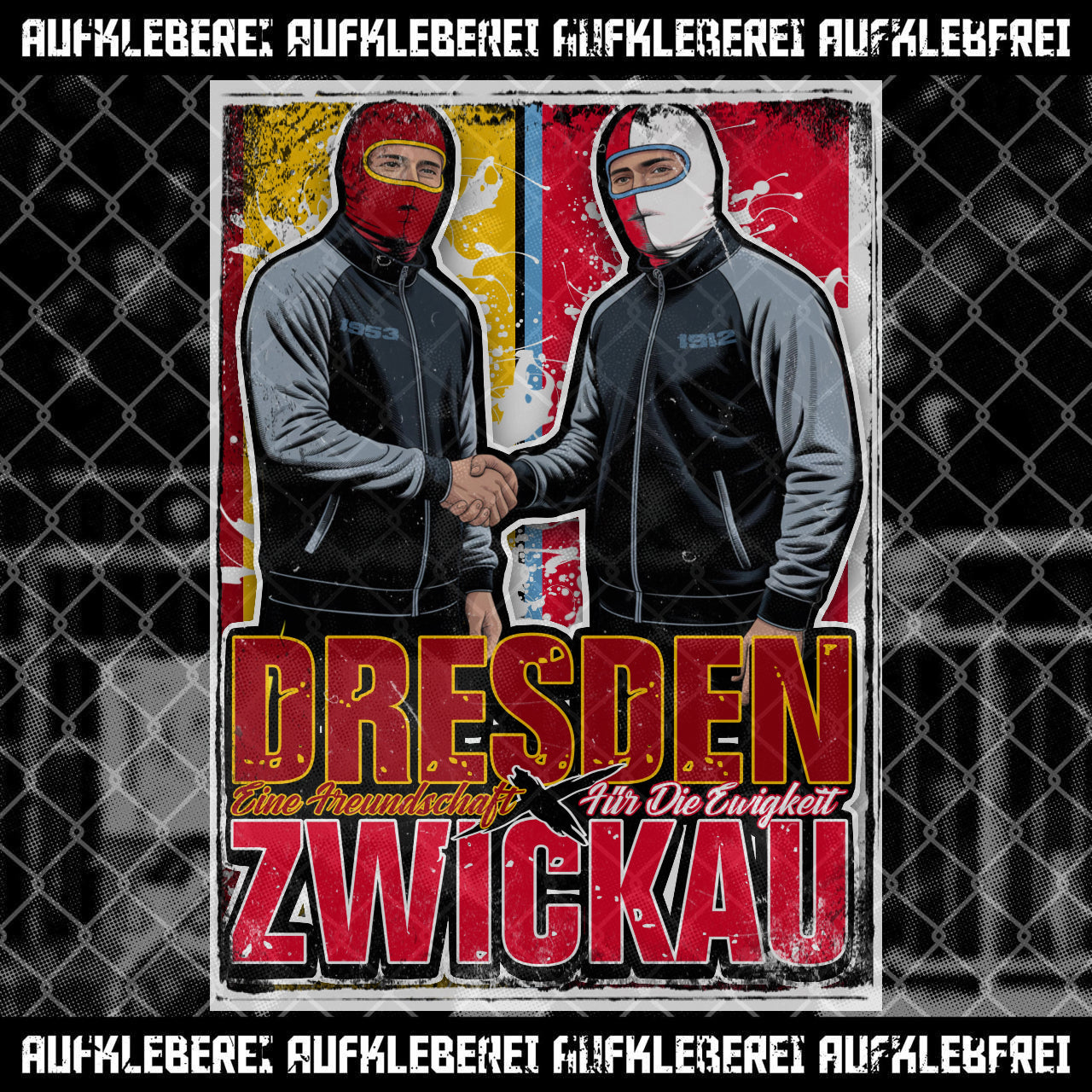 Autocollant « Dresde et Zwickau »