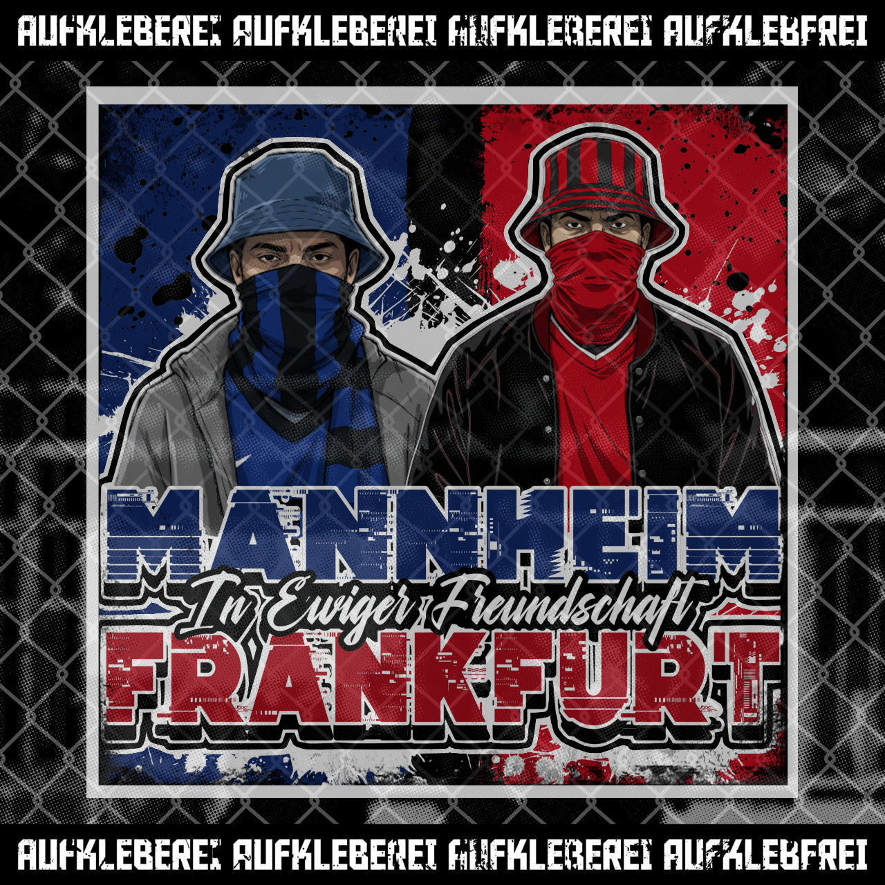 Autocollant « Mannheim et Francfort »