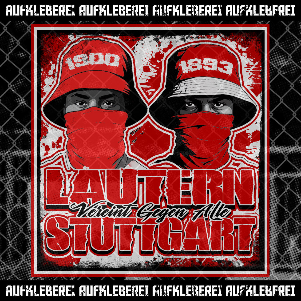 Autocollant "Lautern et Stuttgart"