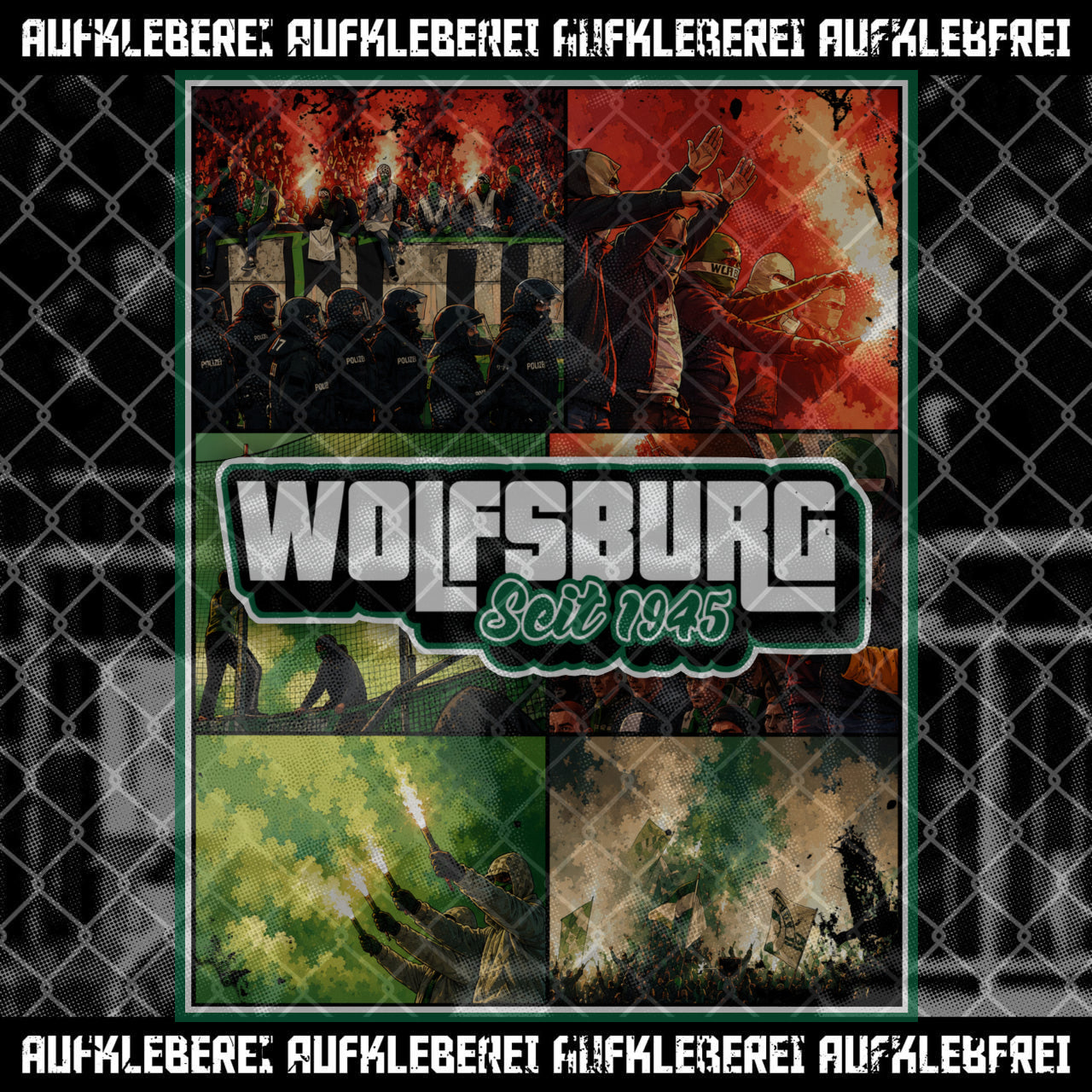 Sticker "Wolfsburg seit 1945" XL