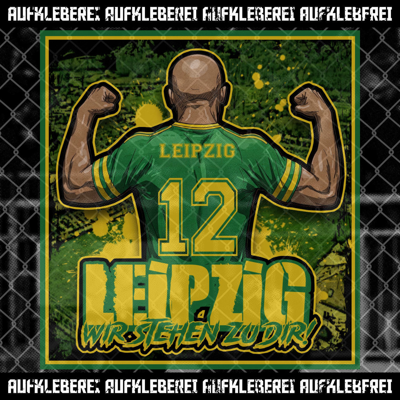 Sticker "Leipzig 12 Mann"
