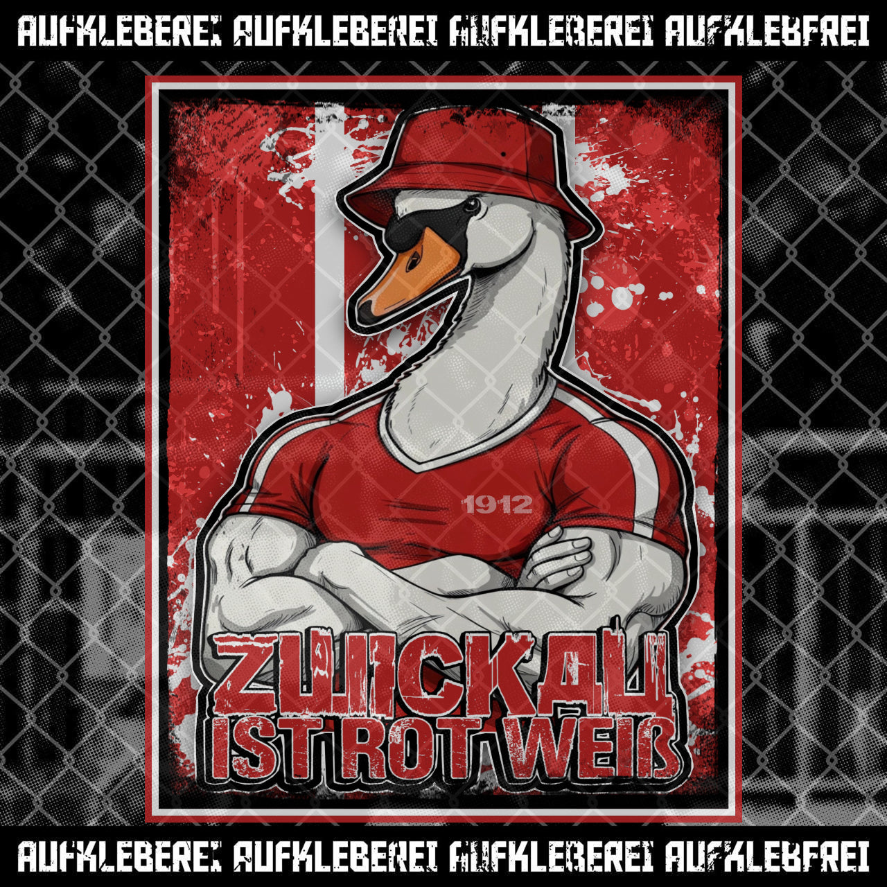 Sticker "Zwickau is Red and White"