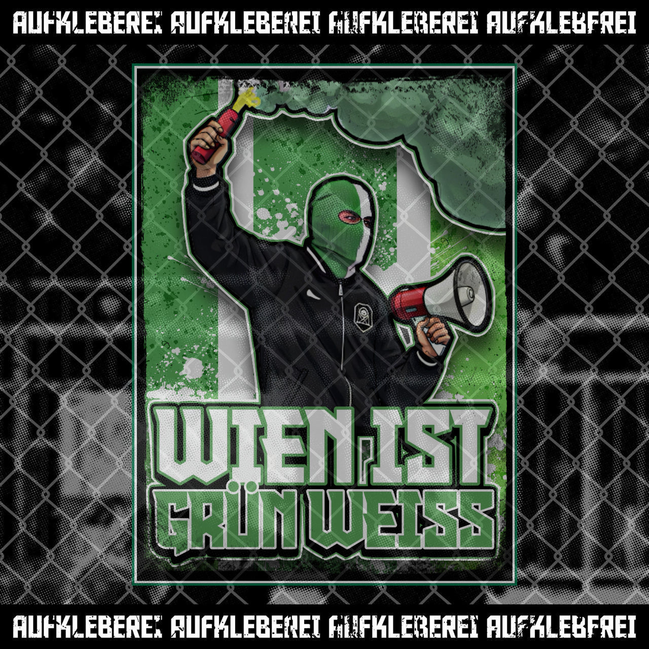 Sticker "Wien ist Grün Weiss" aus Österreich