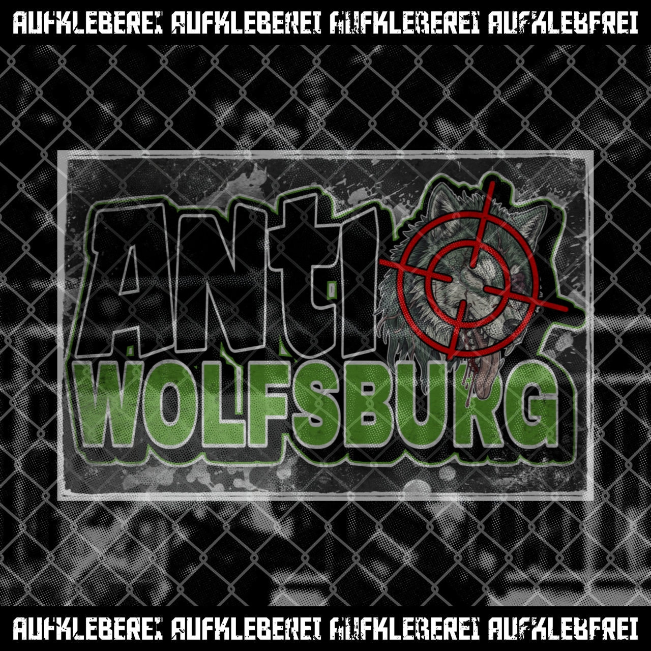 Sticker "Anti Wolfsburg" XL