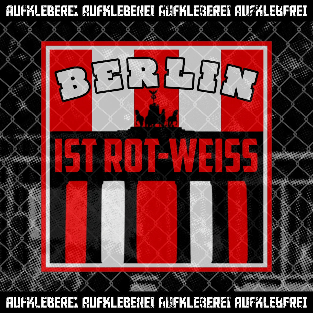 Sticker "Berlin is red and white"
