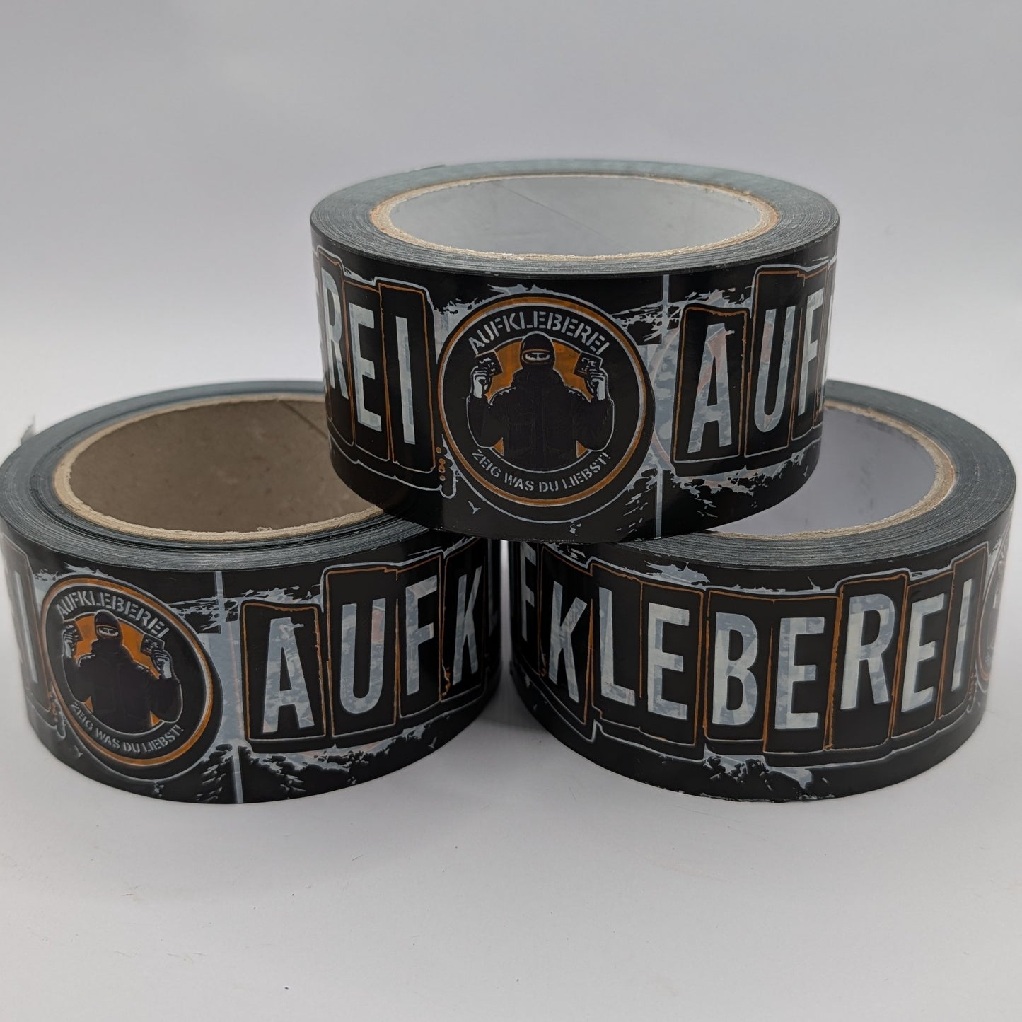 Kleberolle Aufkleberei leise abrollend