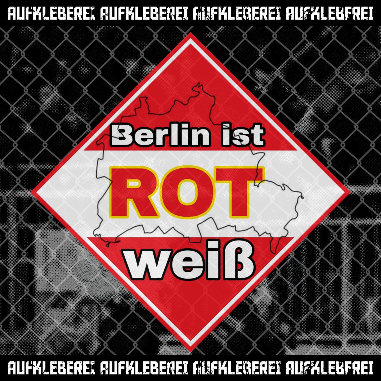 Autocollant « Berlin est rouge et blanc »