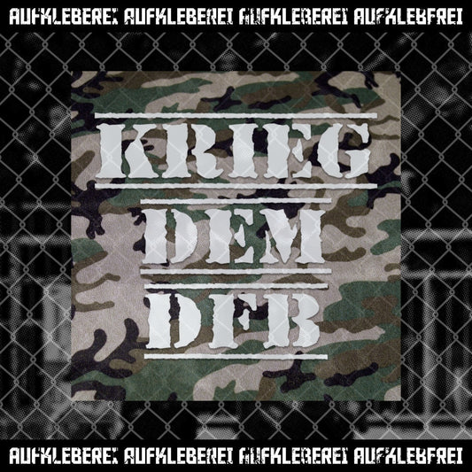 Sticker: "Krieg dem DFB"