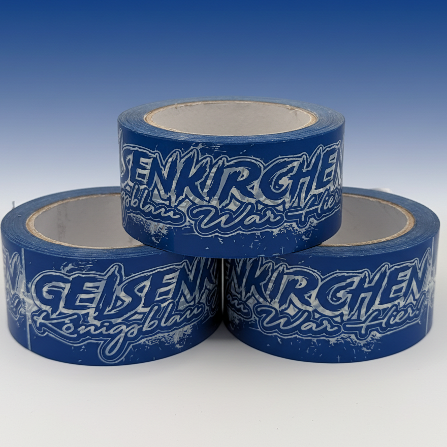 3 Kleberolle Gelsenkirchen mit Schalke 04 Farben