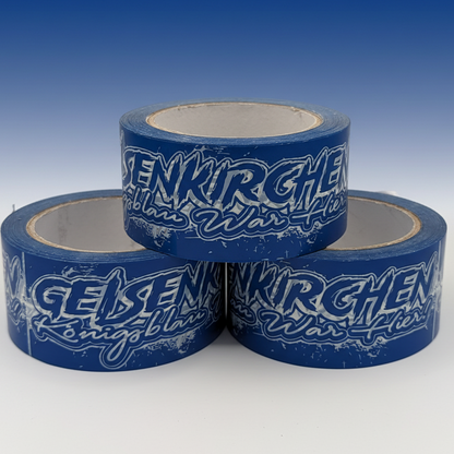 3 Kleberolle Gelsenkirchen mit Schalke 04 Farben