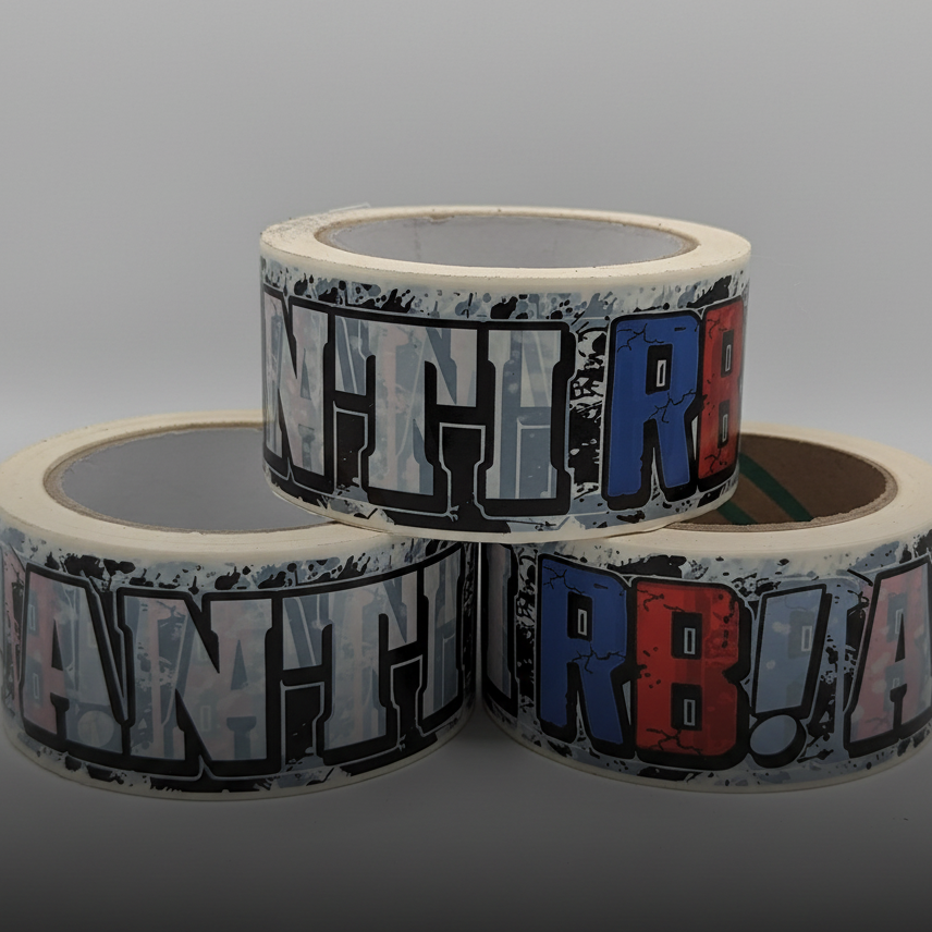 3 Kleberolle Nein zu RB mit schwarz-weißem Hintergrund