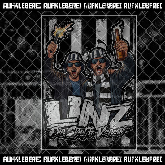 Linz Sticker Linz Schwarz – AUFKLEBEREI