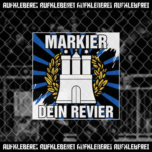 Aufkleber "Hamburg markier dein Revier"