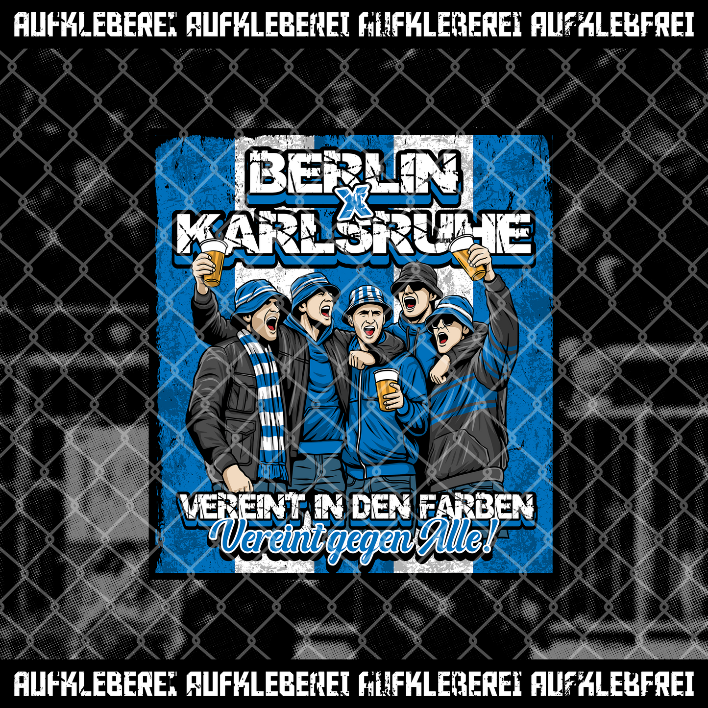 Sticker "Karlsruhe & Berlin" - 25 Stück • Aufkleberei.com