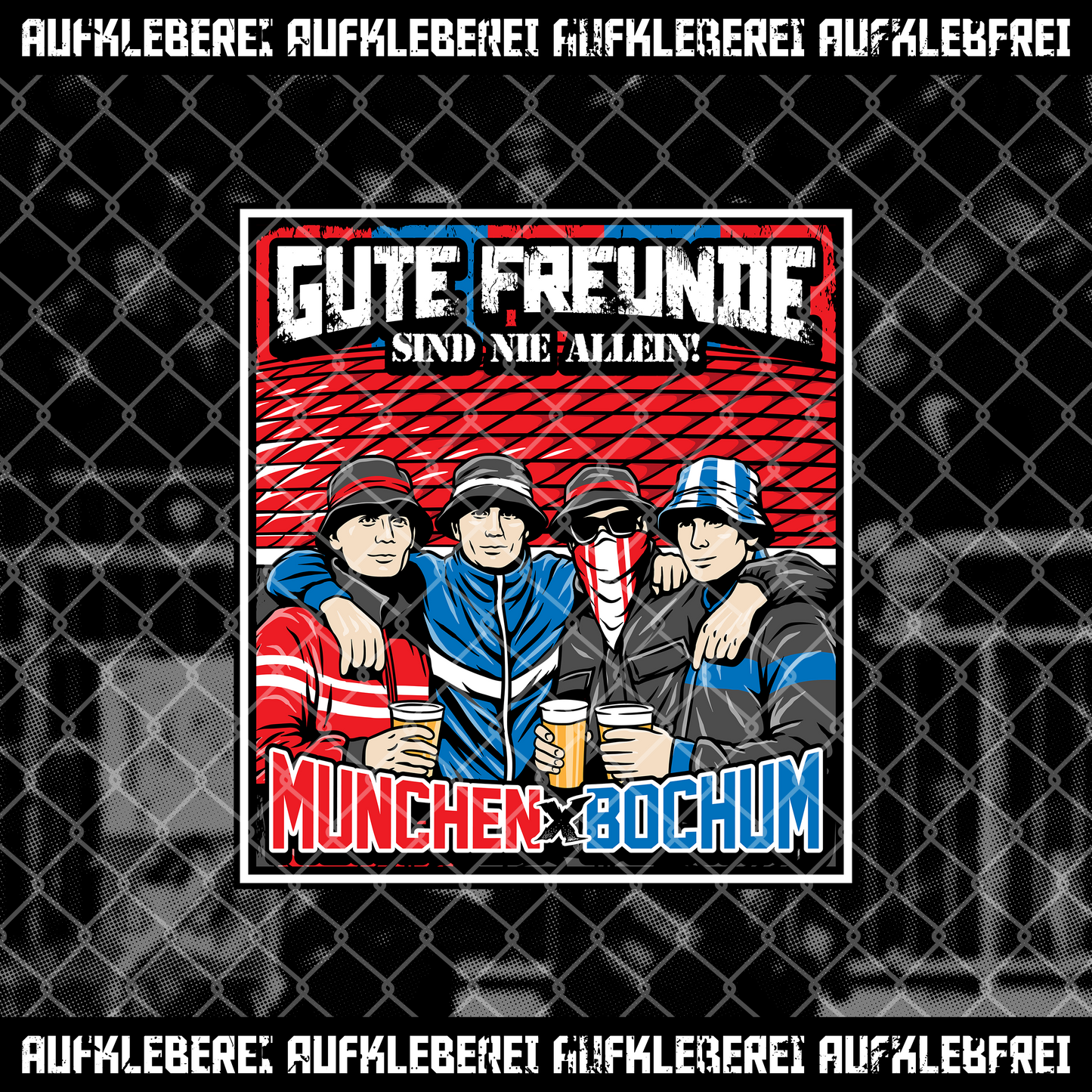 Sticker "Freunde! München x Bochum"