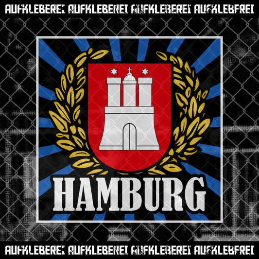 Sticker "Hamburg Kranz"