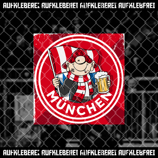 Aufkleberei Fußball Sticker "München" - 25 Stück • Aufkleberei.com