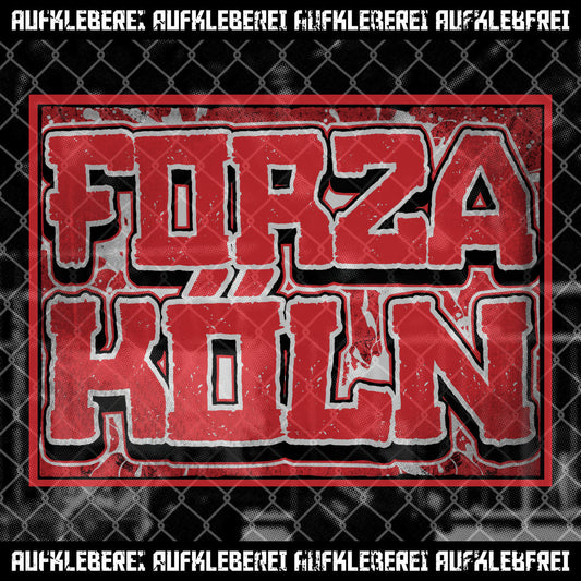 Sticker "Forza Köln"
