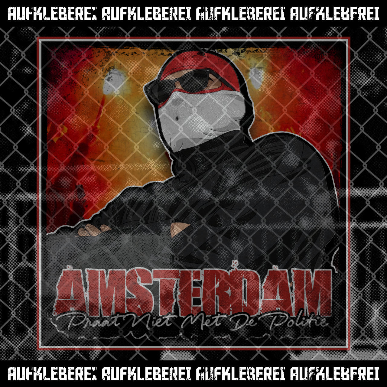 Sticker "Amsterdam Praat Niet Met De Politie"