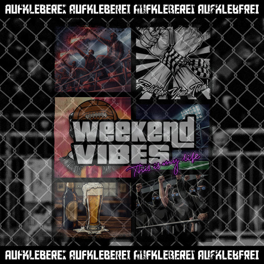 Sticker "Weekend Vibes" XL