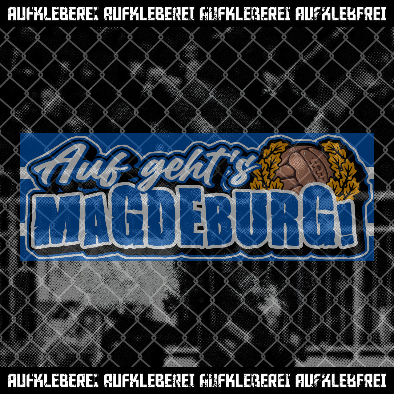 Sticker "Auf geht´s Magdeburg" XL
