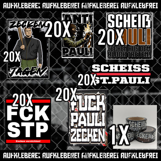 Anti Pauli - Gib mir alles Aufkleber Paket