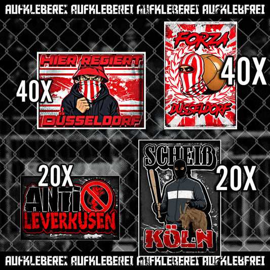 Düsseldorf - Gib mir alles Aufkleber Paket