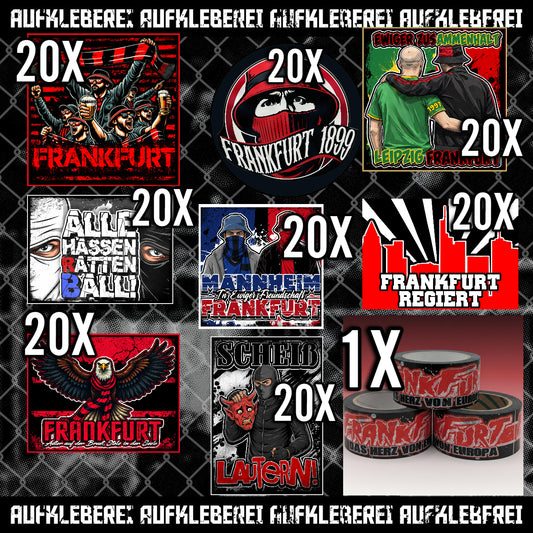 Frankfurt - Gib mir alles Aufkleber Paket