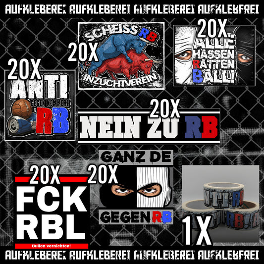 Anti RB - Gib mir alles Aufkleber Paket