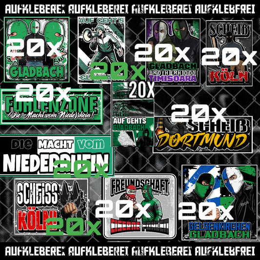 Gladbach - Gib mir alles Aufkleber Paket