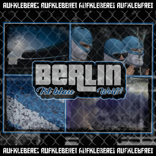 Sticker "Berlin ist blau weiß" XL
