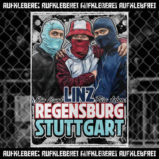 Linz Sticker Linz Blau – AUFKLEBEREI