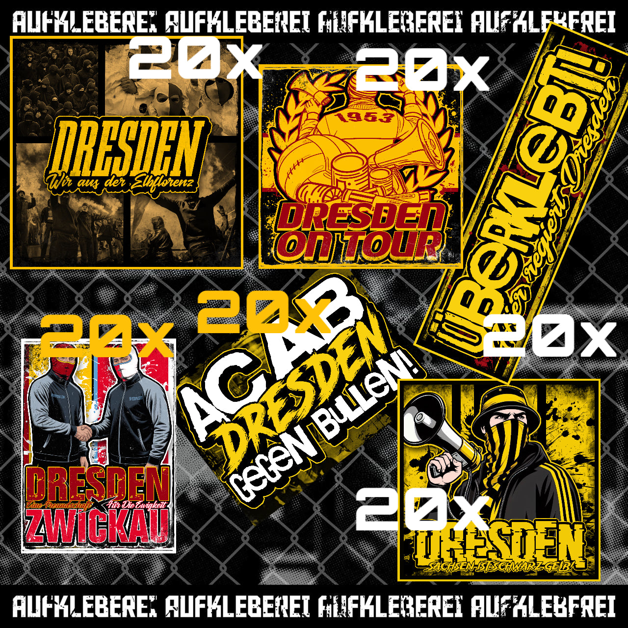 19,99 Euro Dresden Aufkleber Sparset