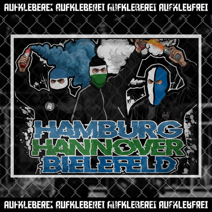 Sticker "Hamburg Hannover Bielefeld"