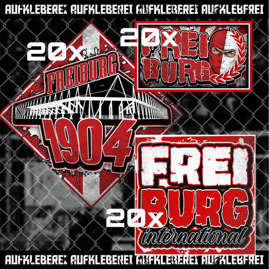 Freiburg 9,99 Euro Aufkleber Sparset