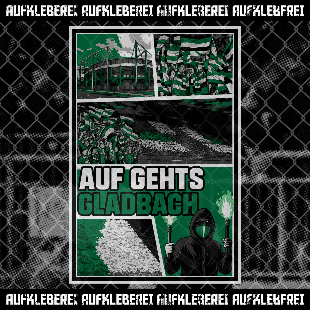 Sticker "Auf gehts Gladbach"