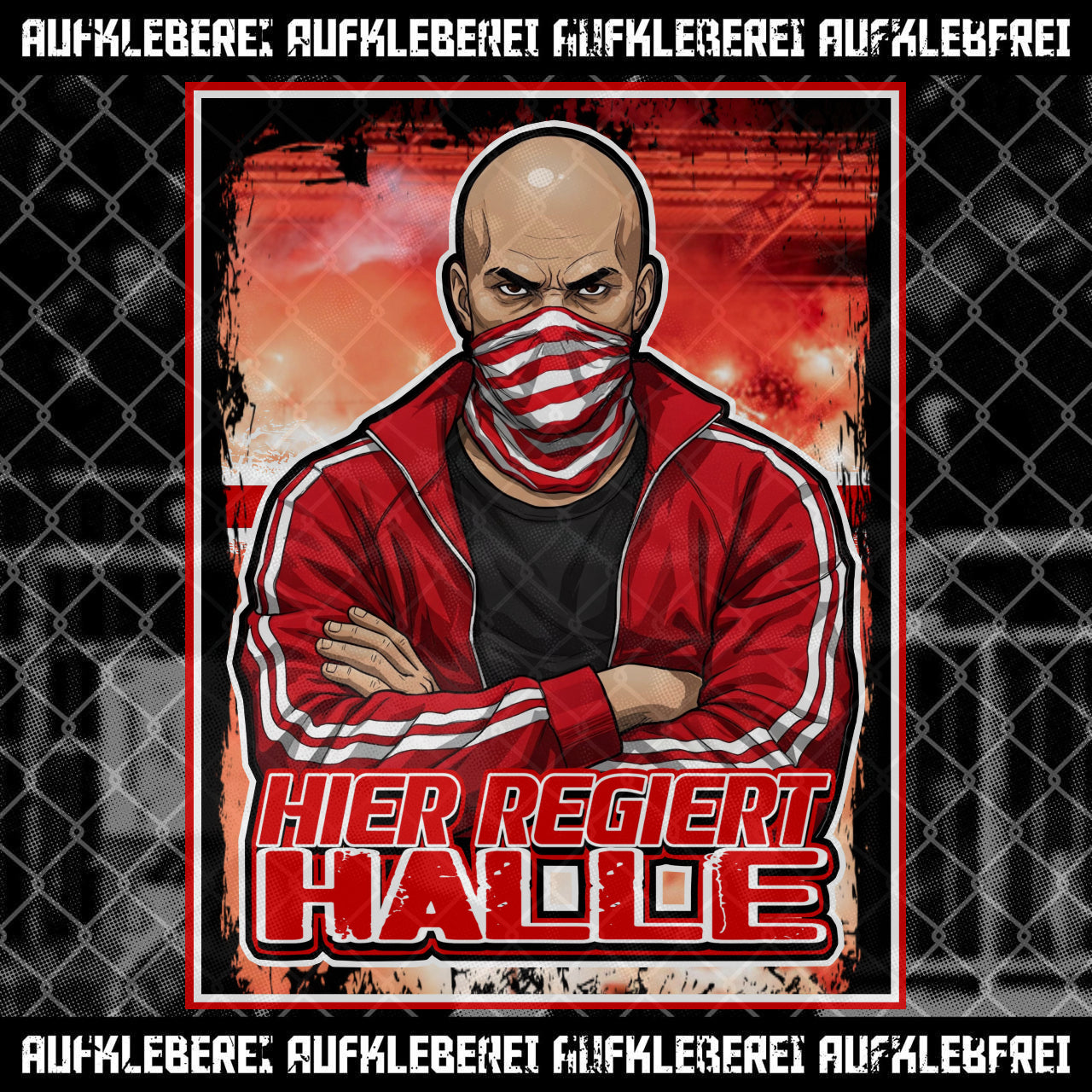Autocollant « Halle règne ici »