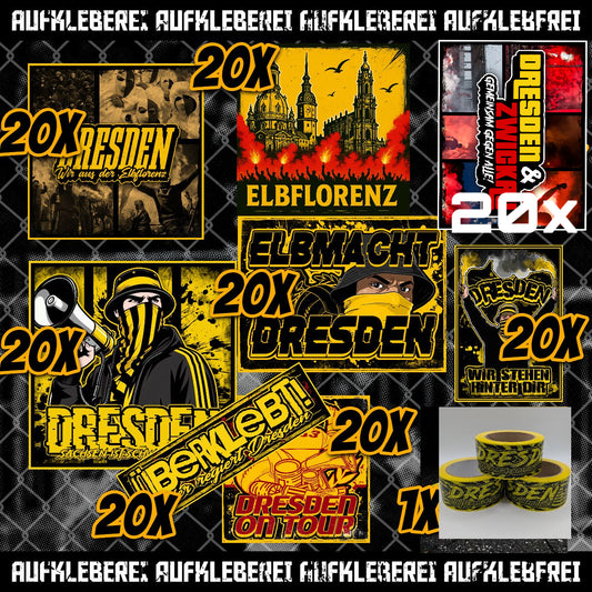 Dresden - Gib mir alles Aufkleber Paket