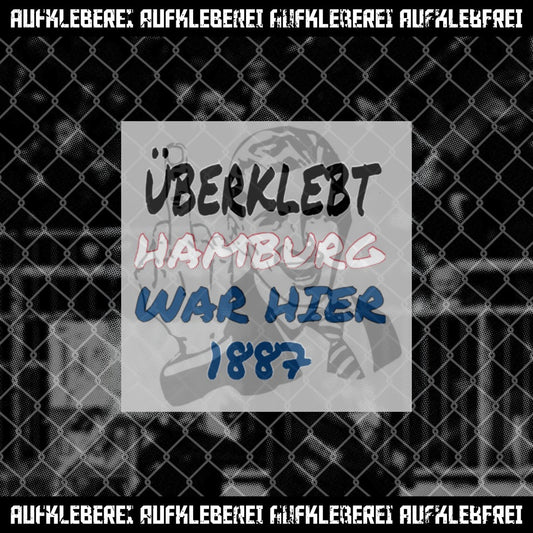 Hamburg Ultra Aufkleber "Überklebt Hamburg war hier"