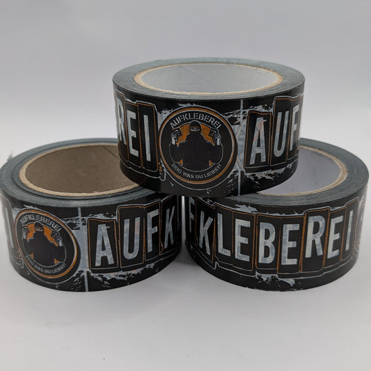 Kleberolle Aufkleberei leise abrollend